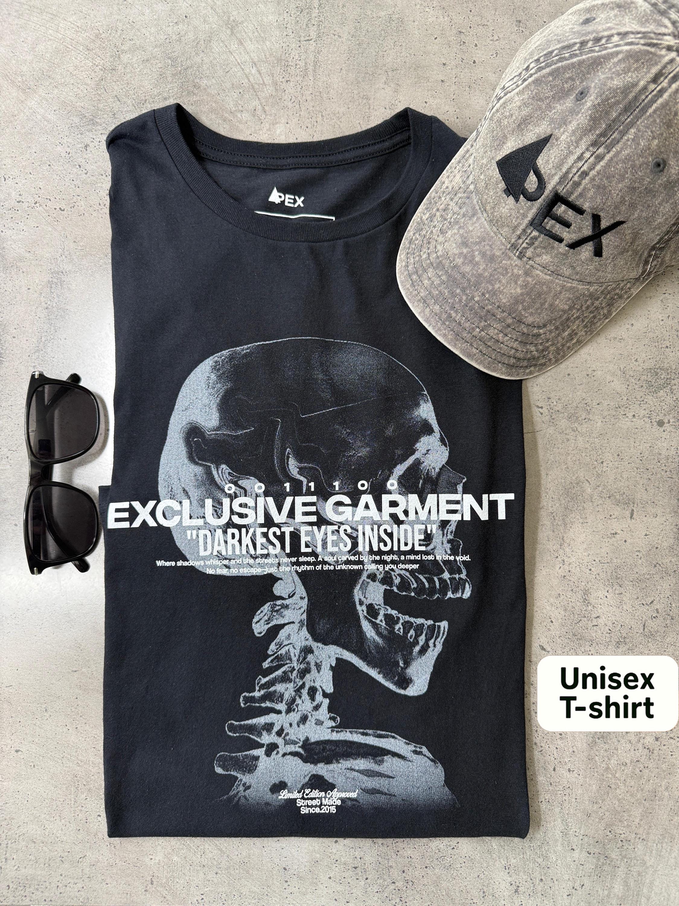 Aesthetic Skull Shirt – Grunge Y2K Retro Skeleton Streetwear image 3