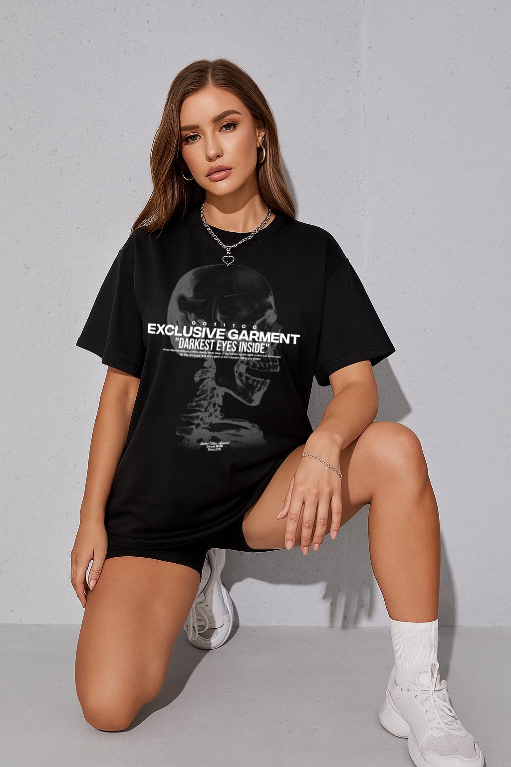 Aesthetic Skull Shirt – Grunge Y2K Retro Skeleton Streetwear image 4