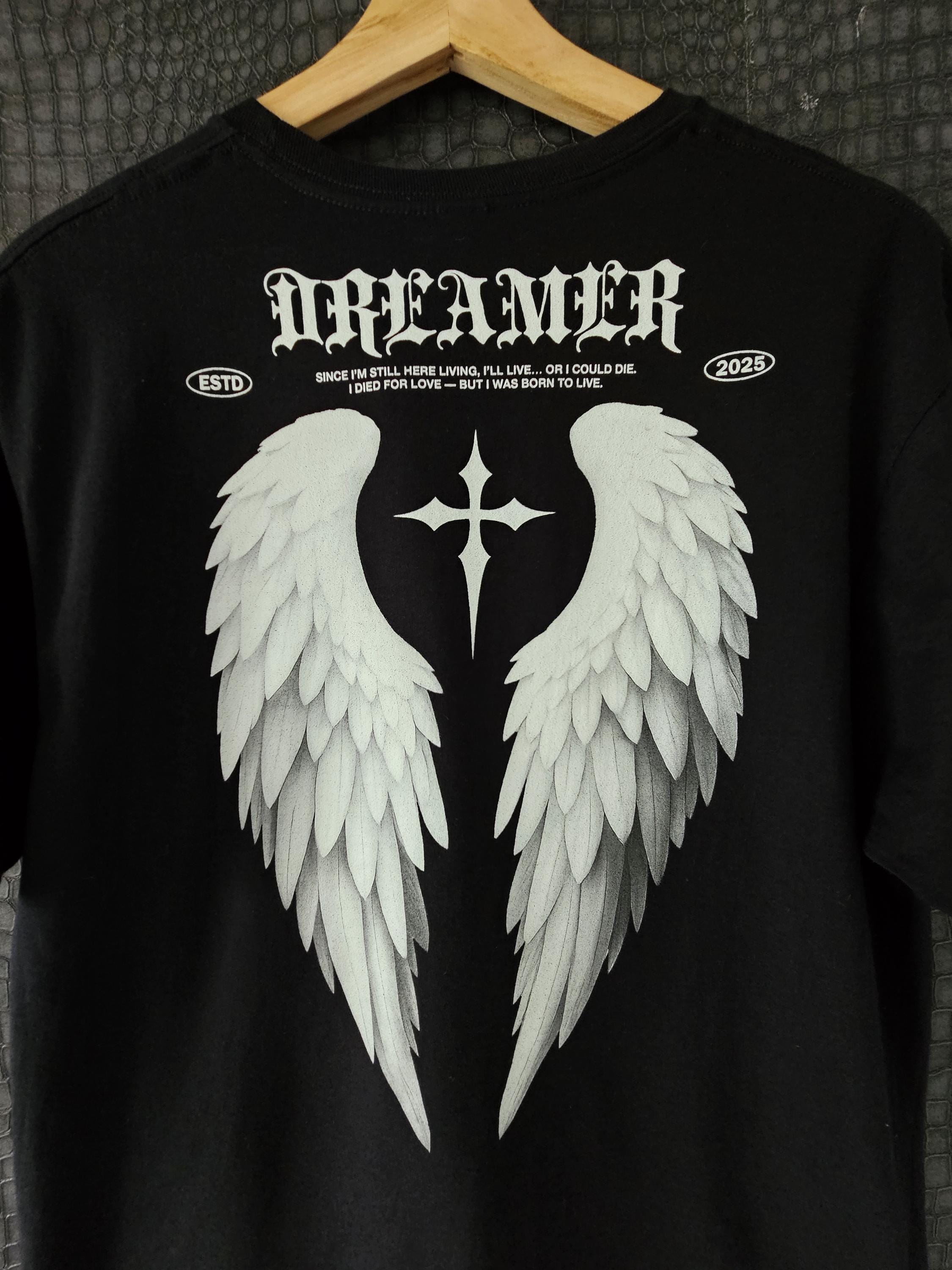 Aesthetic Angel Wings Tee – Y2K Grunge Retro Streetwear Shirt image 5