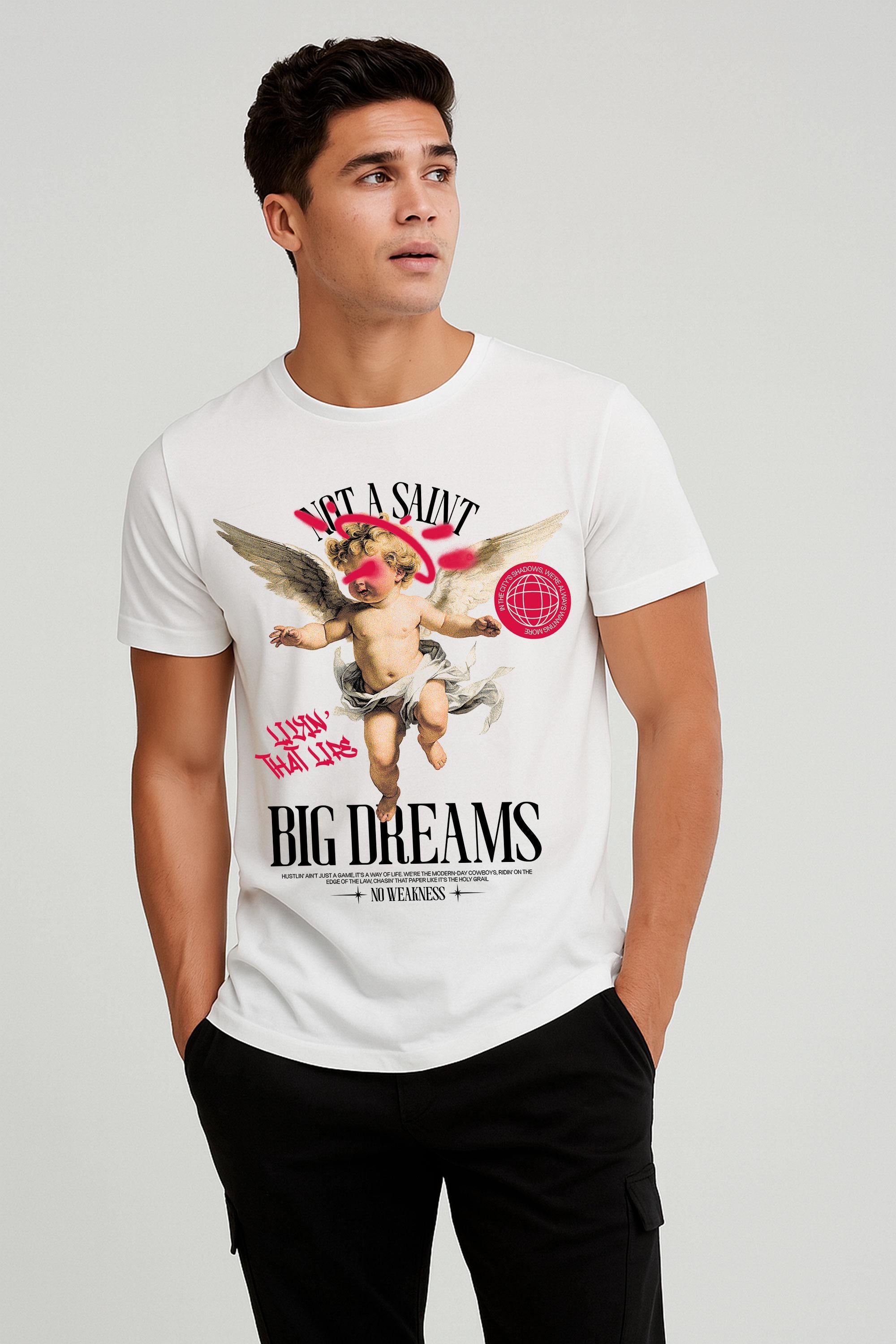 Aesthetic Graphic Tee – Y2K Angel Streetwear Cherub Shirt image 3