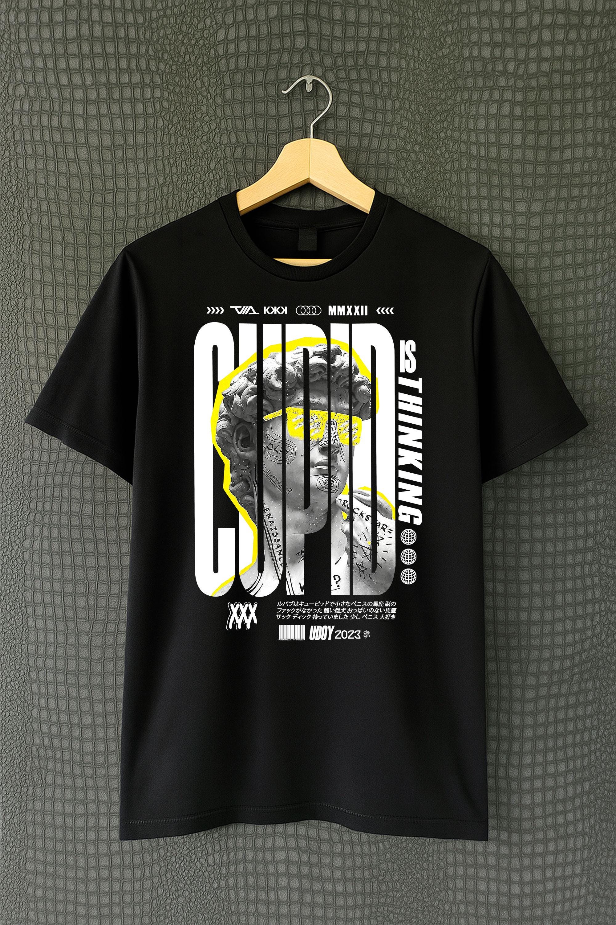 Aesthetic Graphic T-Shirt – Trendy Black Streetwear Tee image 1