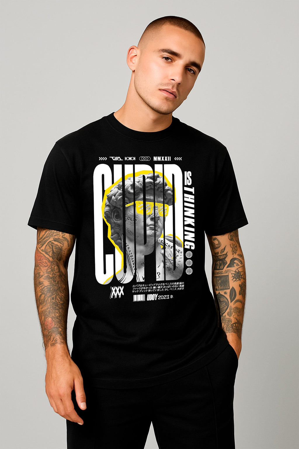 Aesthetic Graphic T-Shirt – Trendy Black Streetwear Tee image 3