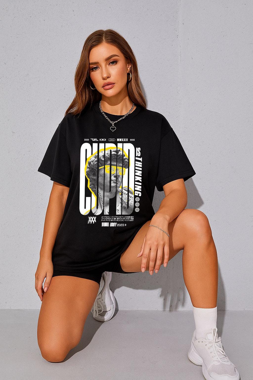 Aesthetic Graphic T-Shirt – Trendy Black Streetwear Tee image 4