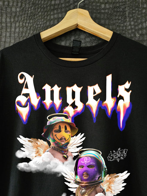 Aesthetic Graphic T-Shirt – Vintage 90s Angel Streetwear Tee image 2