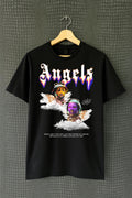 Aesthetic Graphic T-Shirt – Vintage 90s Angel Streetwear Tee image 1