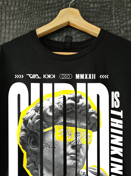 Aesthetic Graphic T-Shirt – Trendy Black Streetwear Tee image 2